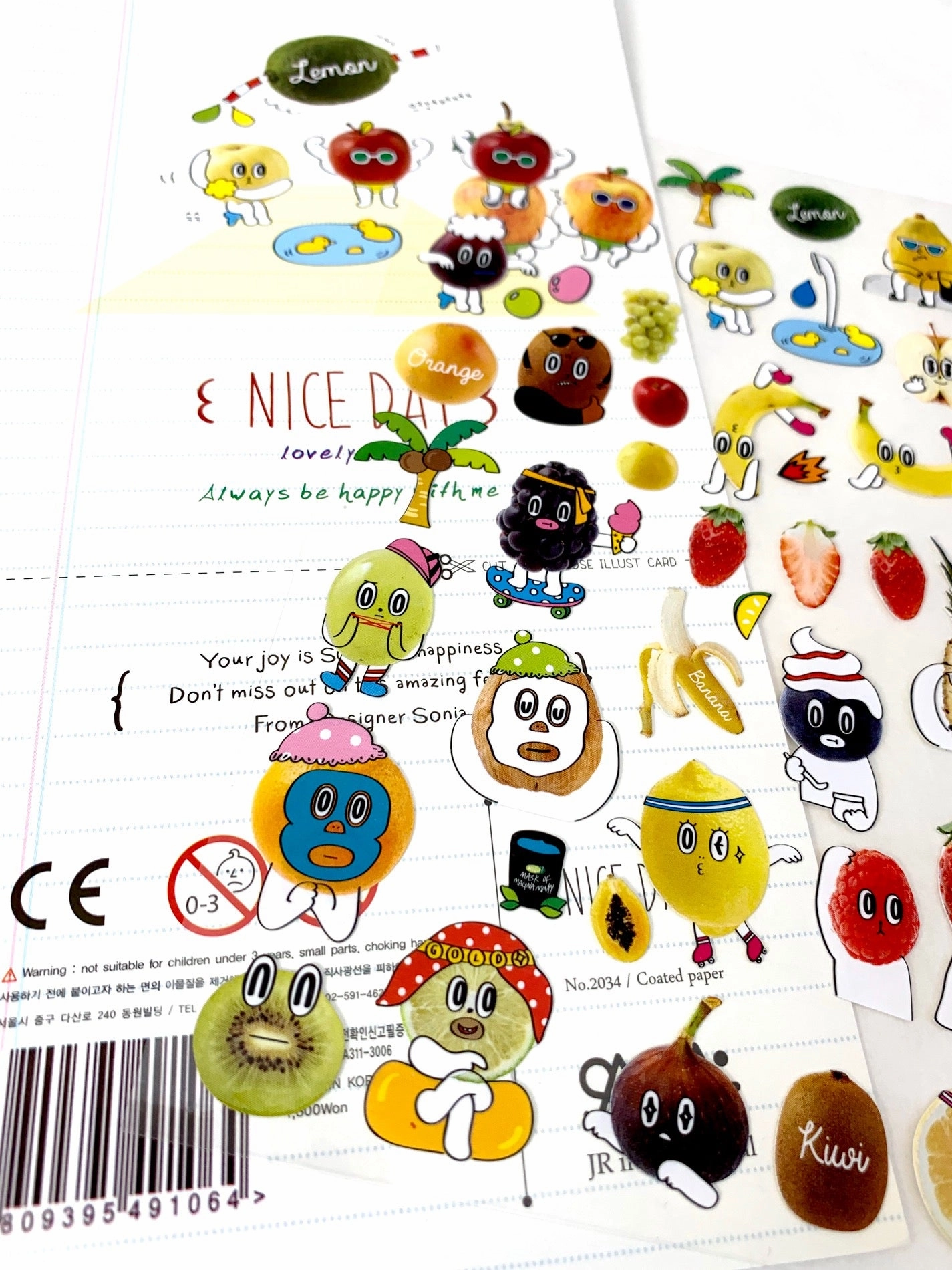 02034 NICE DAY Coated Paper Sticker-12