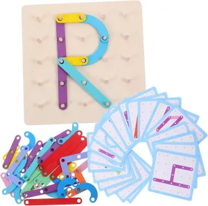 1 Set Educational Geoboard Learning for Promotes Hand Eye Coordination Creative Skills and Shape Recognition for Interactive Playtime