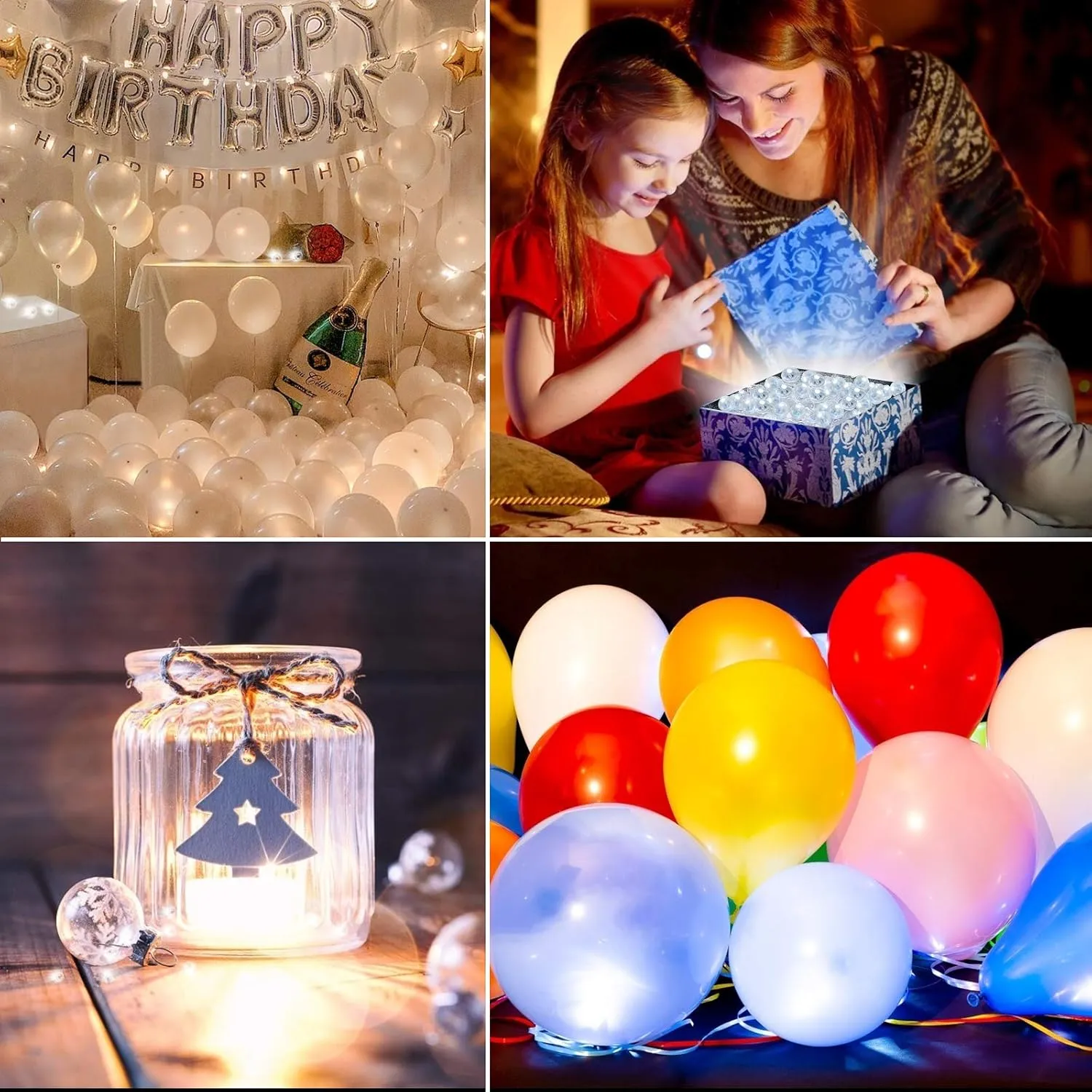 100pcs LED Orange Balloon Light Mini Tiny Led Lights, Small Round Led Ball Lamp for Paper Lantern Balloon Indoor Outdoor Party Event Fun Birthday Party Wedding Decoration Supplies