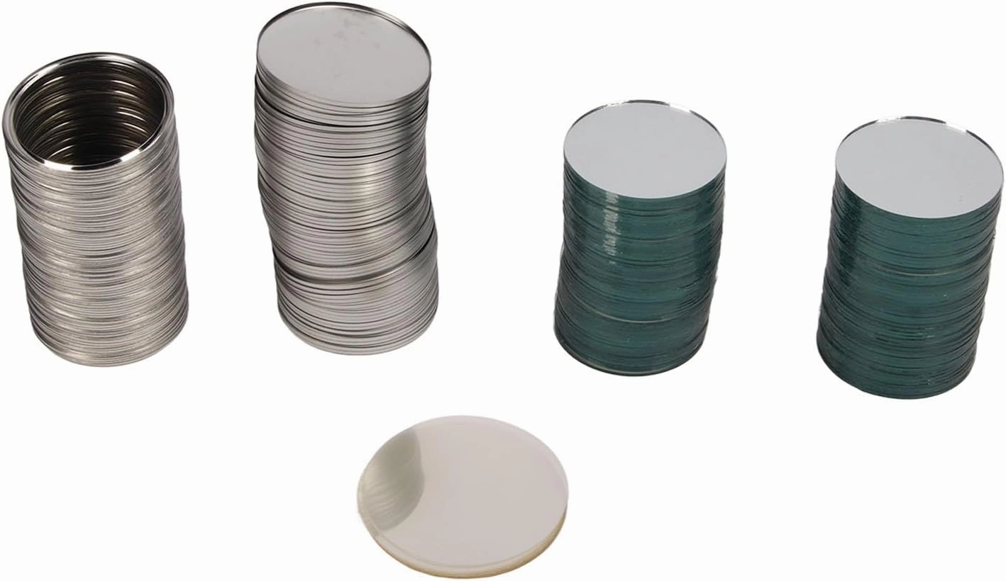 100pcs 75MM Blank Round Metal Mirror Making Supplies Compact Makeup Mirror DIY Kits for Advertising Gifts