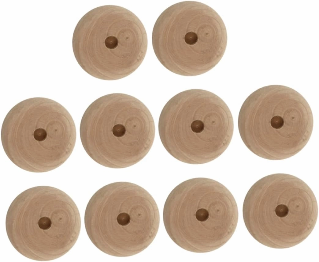 10pcs Wooden Mini Wheels for DIY Car Toys Toy Wheels for Kids Handmade Craft Supplies
