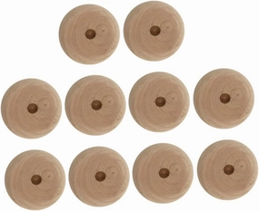 10pcs Wooden Mini Wheels for DIY Car Toys Toy Wheels for Kids Handmade Craft Supplies