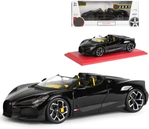 1/18 Alloy Racing Car for Bugatti Mistral Exquisite Die Cast Vehicle, Adult Ideal for Car Enthusiasts Collectors Model Car (B-Black)
