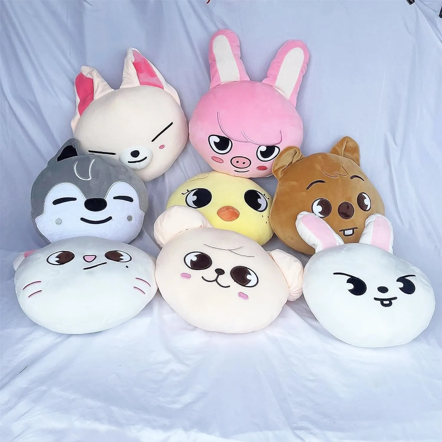 11.8 Inch Cute Anime Plush Decorative Pillow Soft Cushions Home Sofa Decoration, Creative Cartoon Plush Toy Gift Toys for Kids Fans Stay (Seungmin-puppym)