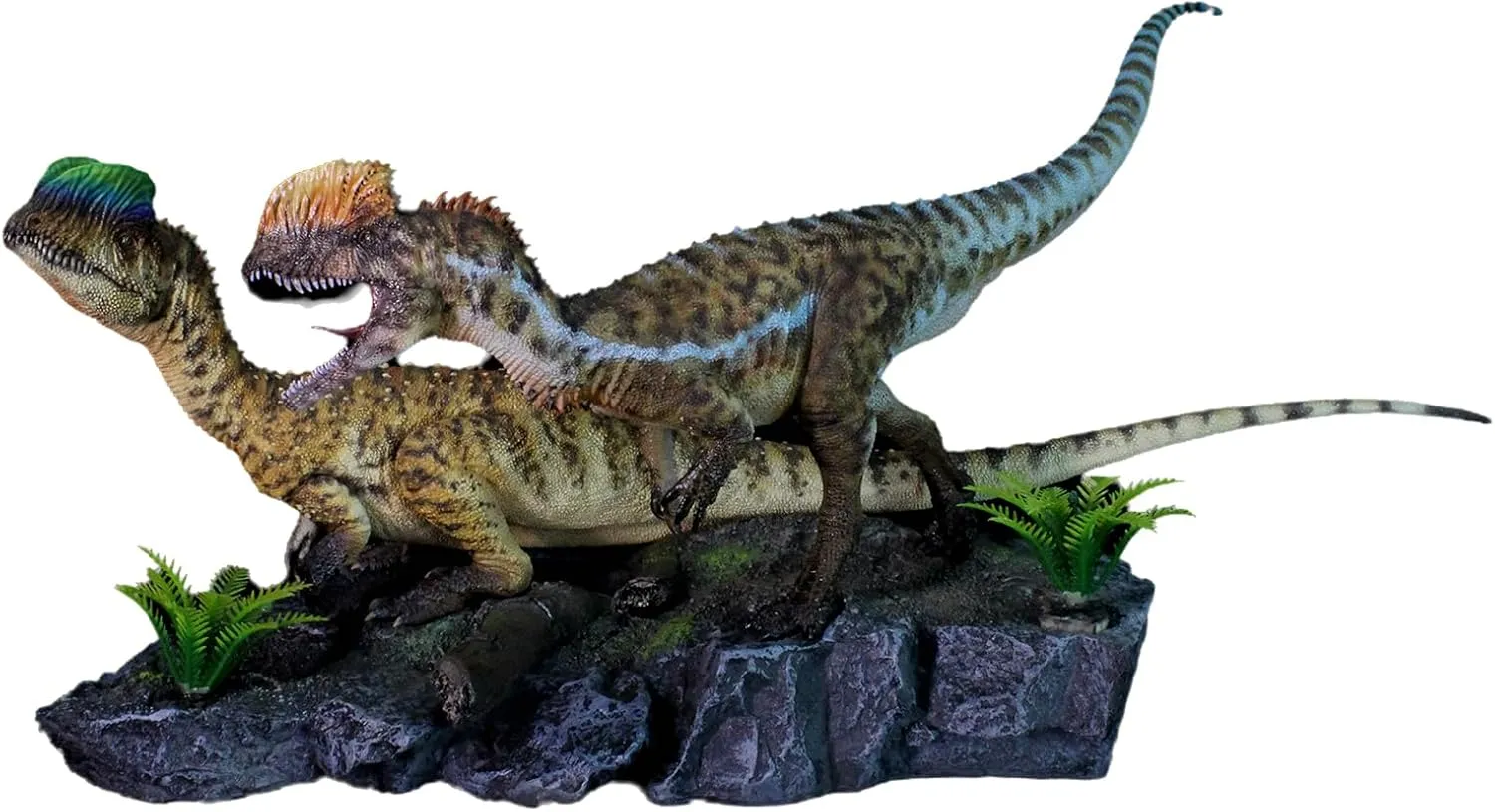 1:20 Scale Dilophosaurus Model Dilophosauridae Dinosaur Figure Resin Animal Scene Collector Home Decor Gift