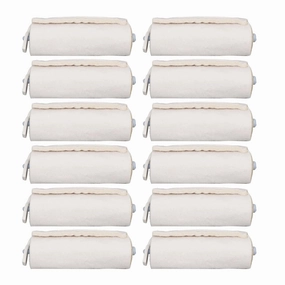 12pcs Hair Heat Insulation Cotton Soft Breathable Portable Hair Heat Foam Pad for Salon Home
