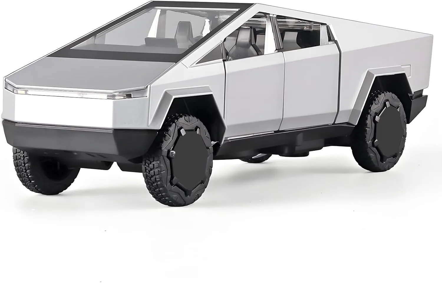 1/32 Truck for Boys Mars Pickup Toy Truck,Toy Trucks for Boys Age 4-7,Metal Diecast Trucks Model,Pull Back Truck Toys with Light and Sound,Trucks for Kids Ages 4-8(Silver)