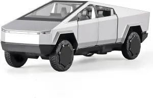 1/32 Truck for Boys Mars Pickup Toy Truck,Toy Trucks for Boys Age 4-7,Metal Diecast Trucks Model,Pull Back Truck Toys with Light and Sound,Trucks for Kids Ages 4-8(Silver)