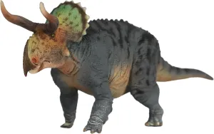 1:35 Scale Nasutoceratops Figure PVC Animal Model Collection Static Simulation Wonderful Decoration Dinosaur Set Realistic Gift for Adult (Blue)