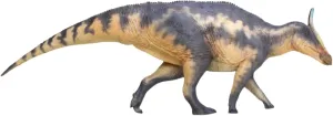 1:35 Scale Saurolophus PVC Dinosaur Animal Collection Decor (Blue)