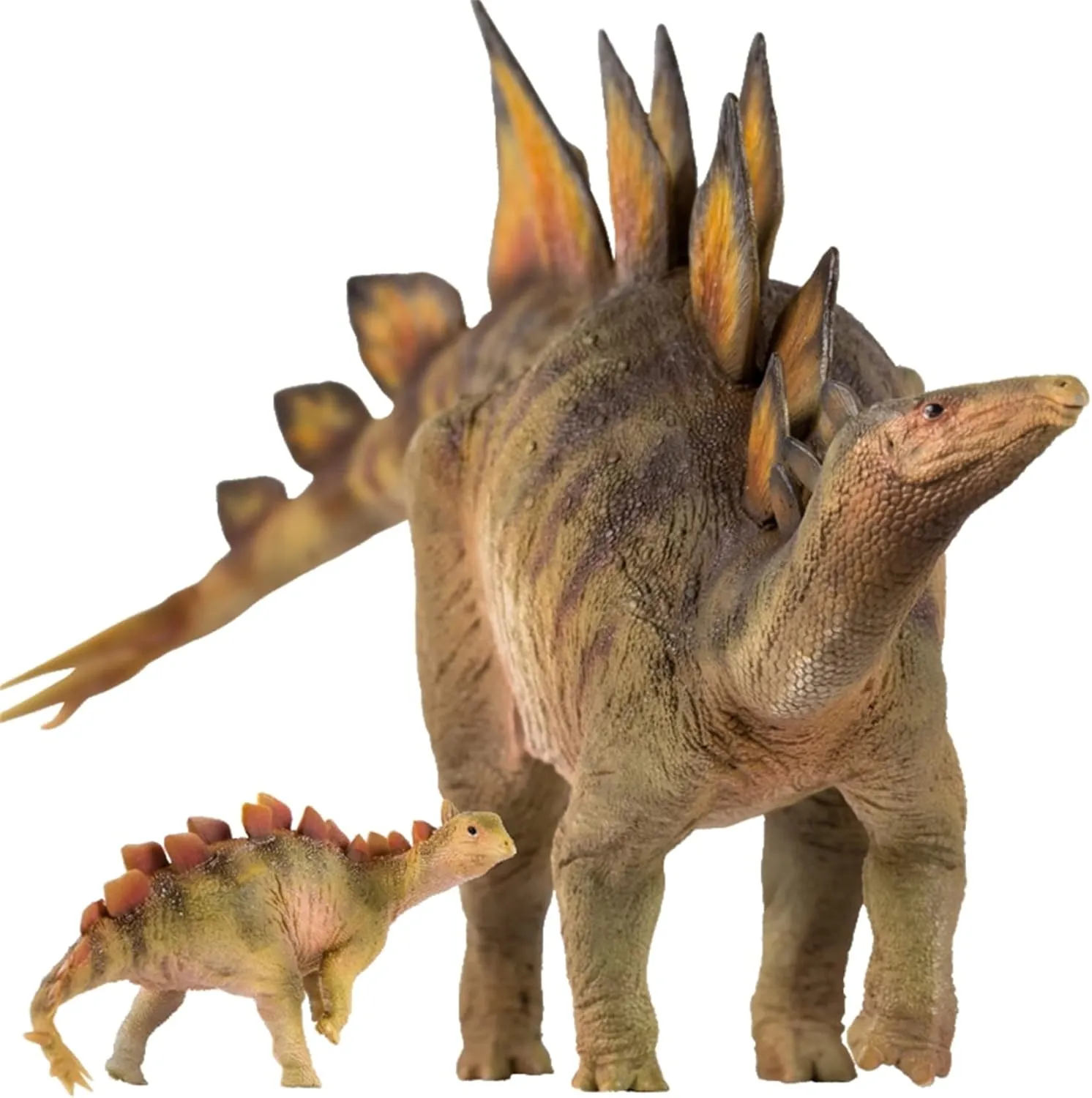 1:35 Scale Stegosaurus Biber Rook Family Figure Realistic Stegosauridae Dinosaur PVC Model Decoration Gift