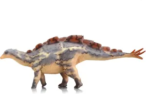 1:35 Scale Wuerhosaurus Figure Cretaceus Stegosauridae Realistic PVC Model Collection Animal Decoration Dinosaur Gift for Adult (Blue)