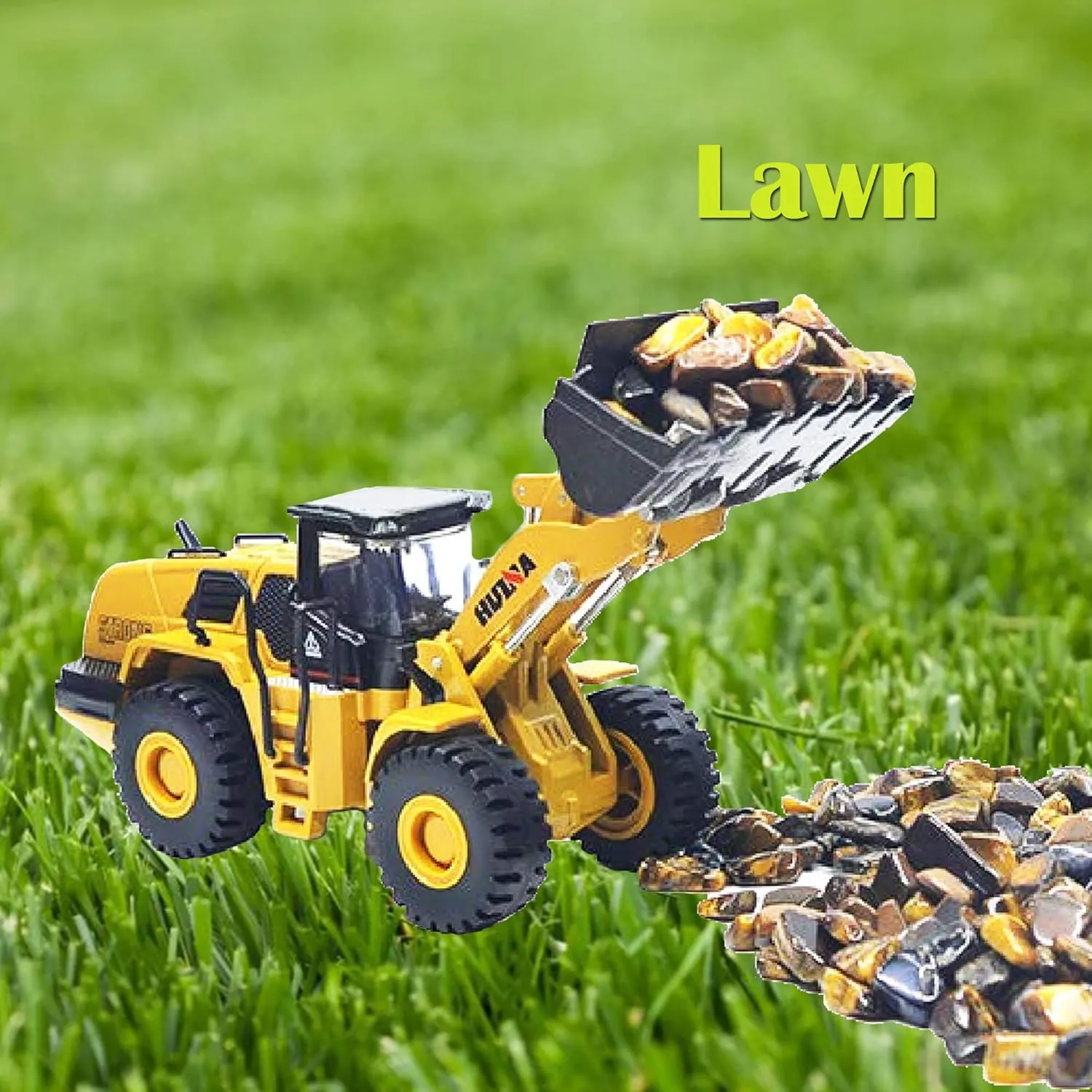 1/50 Wheeled Loader Heavy Duty Construction Metal Bulldozer, Loder Vehicle Toys for Kids, Outdoor Sandbox Car Toys, Birthday Gift Toddler Boy Kid