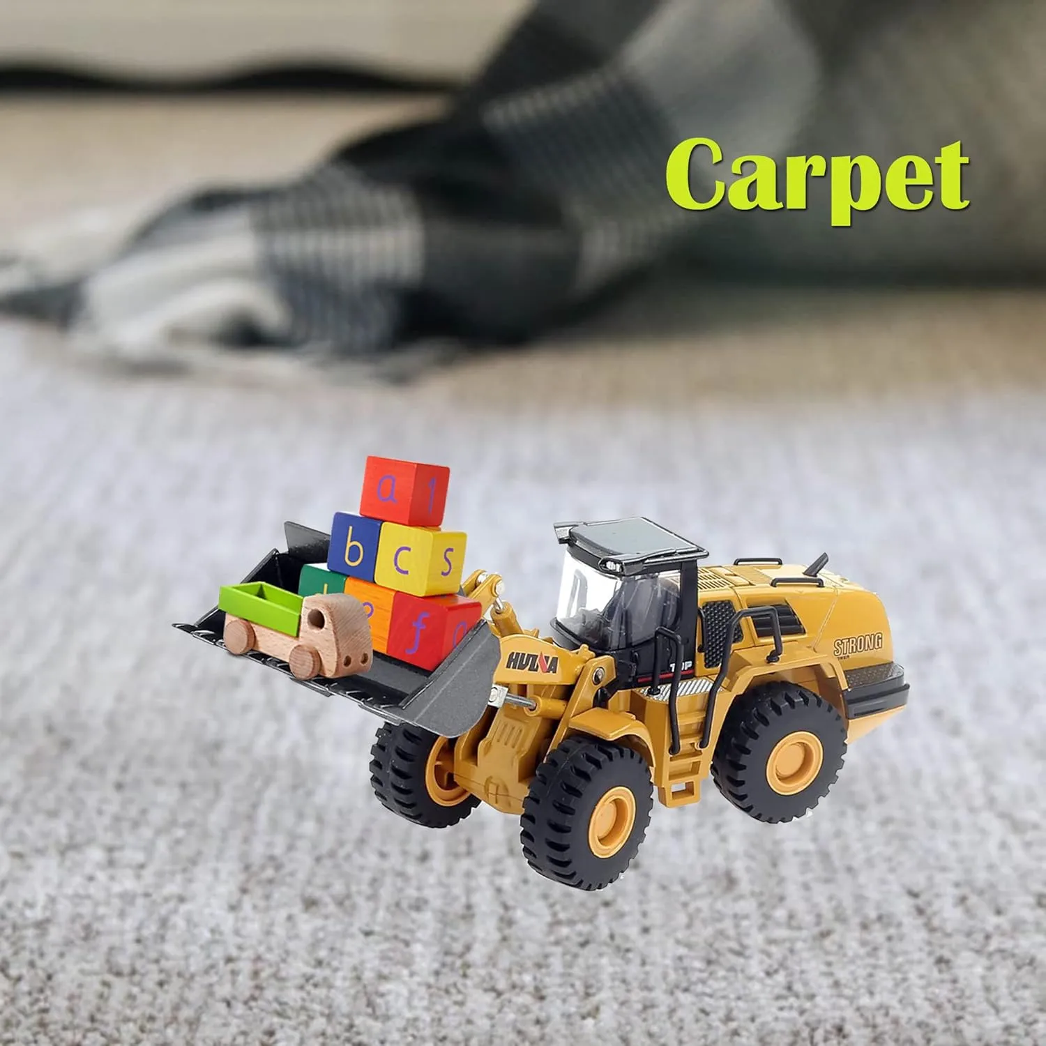 1/50 Wheeled Loader Heavy Duty Construction Metal Bulldozer, Loder Vehicle Toys for Kids, Outdoor Sandbox Car Toys, Birthday Gift Toddler Boy Kid