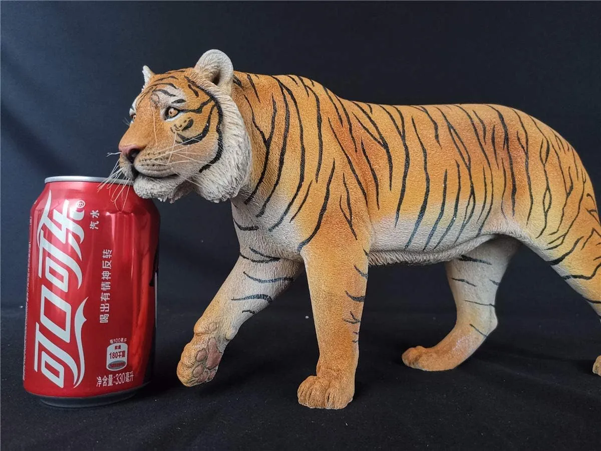 1:6 Scale Bengal Tiger Figure Panthera Resin Model Realistic Wild Animal Collection Gift Party for Adult
