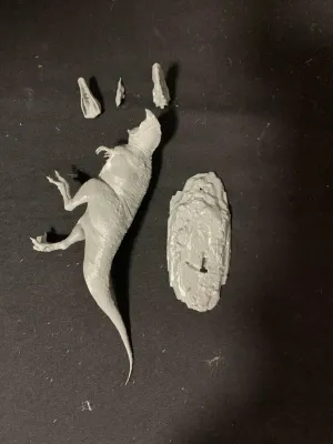 1:72 Scale Unpainted Mapusaurus Statue Dinosaur Figure Collector Animal Scene Decoration Kit Birthday Gift