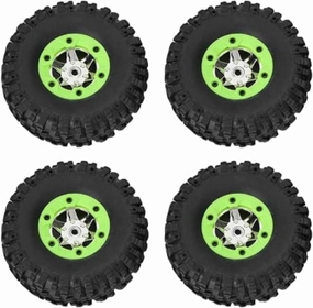 1/12 RC Car Tires, RC Car Wheels Remote Control Tire Model Spar Parts for Wltoys 12428 1423 (2 Pcs Left   2 Pcs Right)
