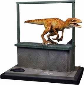 1:15 Scale Raptor On The Window Statue Dinosaur Figure Realistic Animal Model Collector Decor Gift