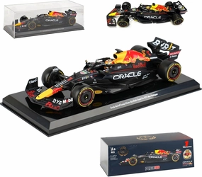 1/24 2022 New F1 RB18#1 for Verstappen Champion Racing Compatible with Red Bull 1:24 Static Alloy Car Die Cast Model Collectible Gift, Black
