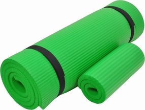 1/2-Inch Extra Thick Yoga Mat with Knee Pad, High Density Non-Slip Exercise Mat for Pilates, Stretching & Workouts, Includes Carrying Strap