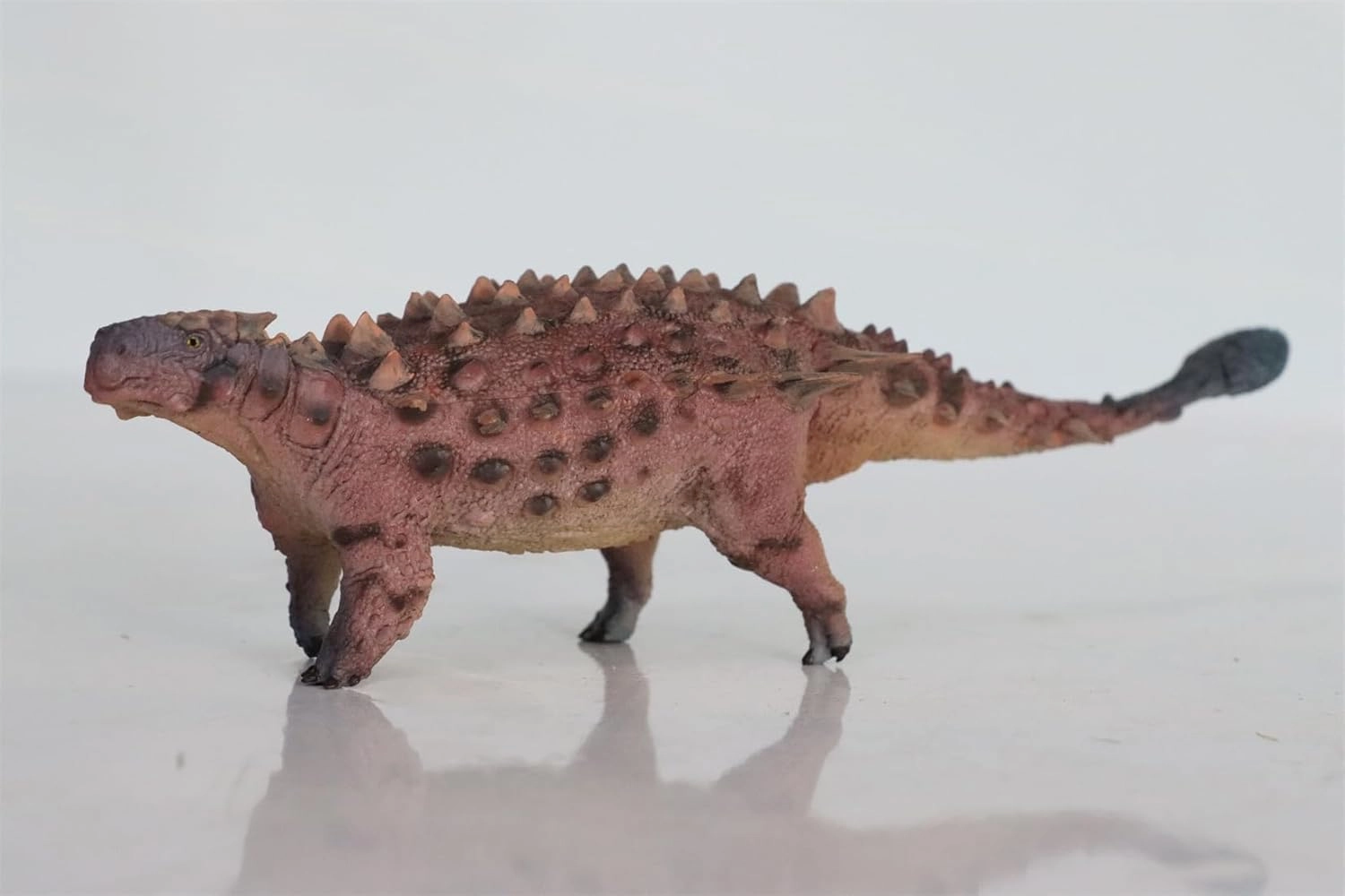 1:35 Scale Saichania Model Dinosaur Collection Home Decor Gift (Purple with Box)