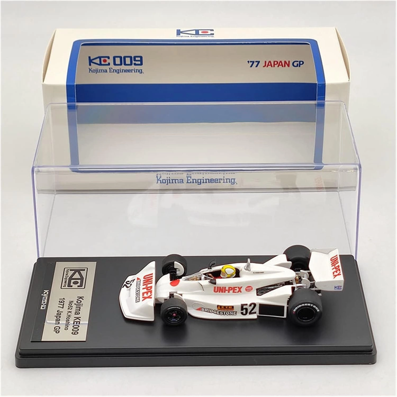 1 43 for Kojima KE009 1977 Japan GP #52 K.Hoshino Simulation Racing Car Model Diecast Limited Collection for Home Décor