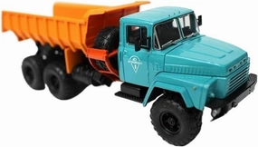 1 43 for KRAZ 260S Heavy Duty Truck Dumper Alloy Car Model Hobby Toy Car Simulation Collection Motor Vehicles Toys(Orange)