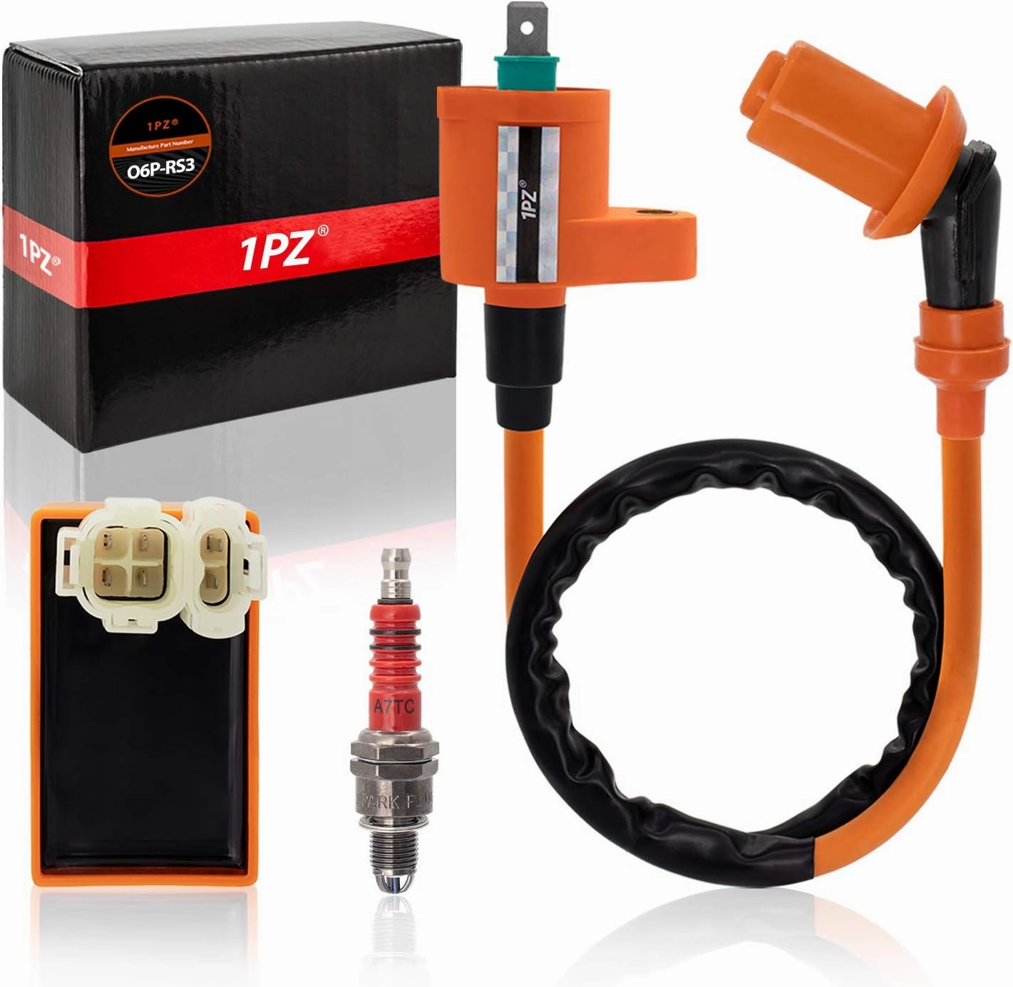1PZ O6P-RS3 Racing Cdi Ignition Coil Spark Plug Replacement for Honda Xr Crf Crf50 Xr50 Xr70 Xr80 Xr100