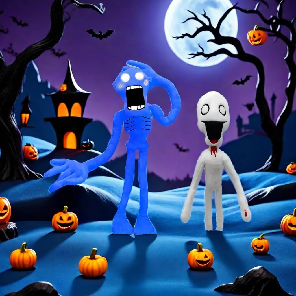2 Siren Head Plush Shy Man Horror Interactive Surprise Toy (Blue)