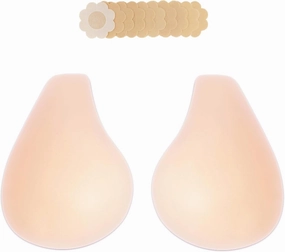 2025 Added Lift Nipple Covers Ultra-Thin Seamless Sticky Adhesive Bras Push up Reusable Pasties for Women