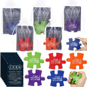 25 Set Employee Appreciation Gifts Bulk Inspirational Foam Stress Relief Squeeze Ball with Thank You Card and Organza Bag Team Gifts for Coworkers Employee Staffs