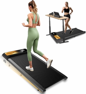2 in 1 Treadmill and Walking Pad for Home/Office, Walking Treadmill with Remote Control, APP, and LED Display