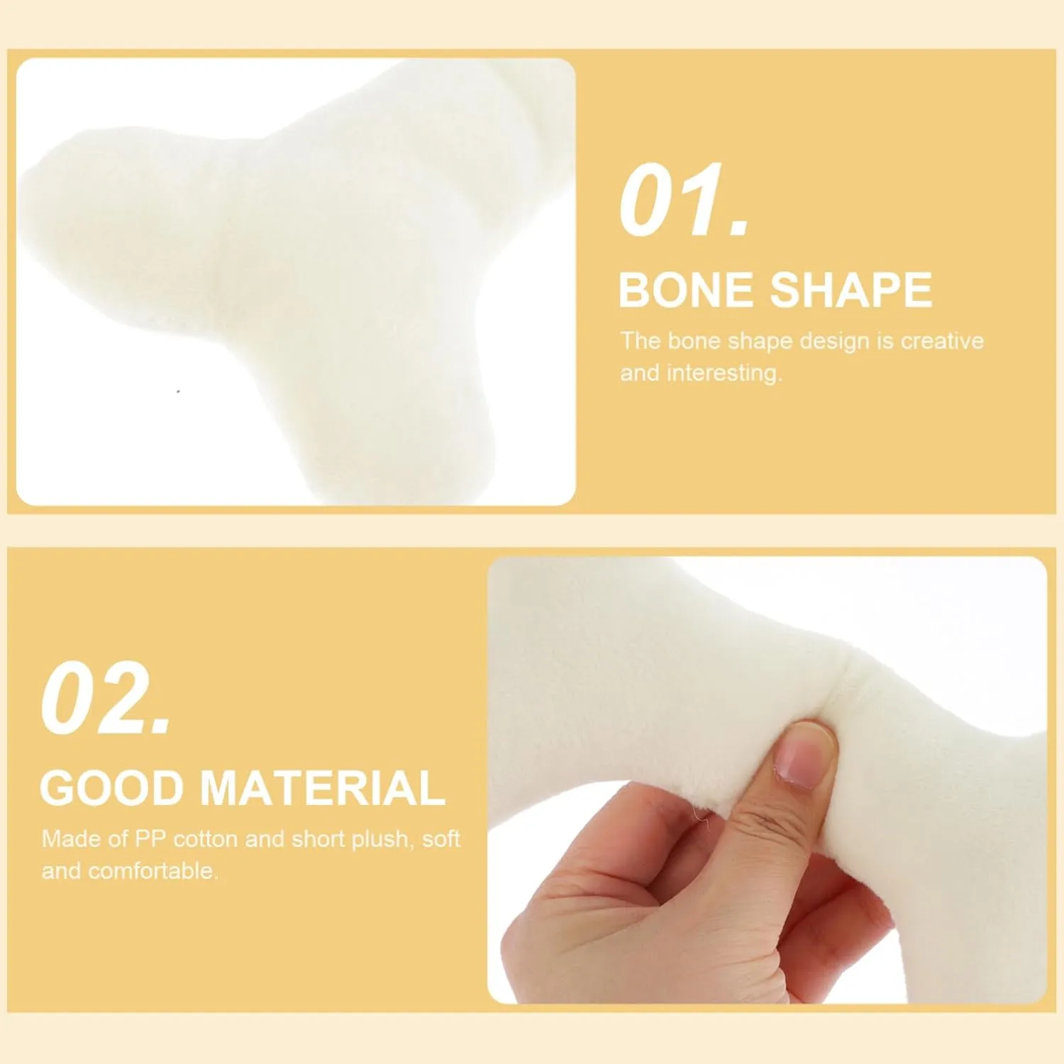 2pcs Bone Pillow Home Accents Decor Car Pillows for Neck Pillow for Cervical Plush Stuffed Creative Plush Plush Dolls Bone Design Pillow Cushion