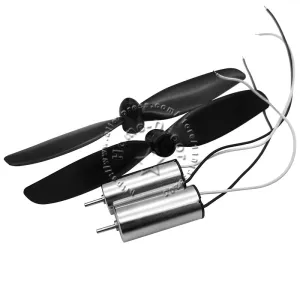 2pcs DC3V 37000rpm 8520 Coreless Motor Magnetic with 55/75mm CW CCW Propeller For RC Glider Airplane Helicopter Model HM - (Speed(RPM): 55mm Propeller)