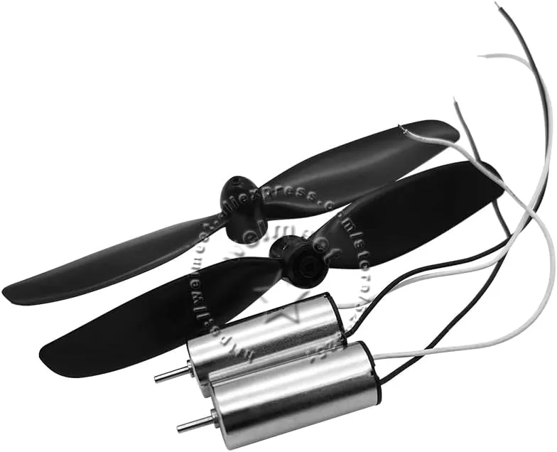 2pcs DC3V 37000rpm 8520 Coreless Motor Magnetic with 55/75mm CW CCW Propeller For RC Glider Airplane Helicopter Model HM - (Speed(RPM): 75mm Propeller)