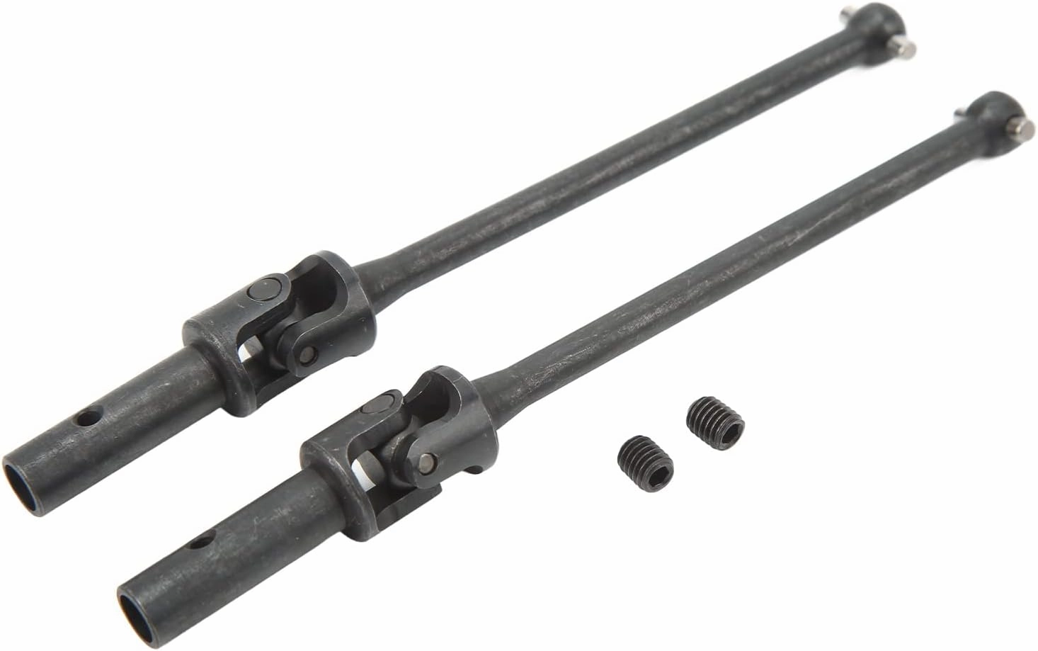 2PCS Front Universal Shafts, Steel RC Universal Drive Shaft, RC Front Axle Drive Shaft for FS Atom 1/8 Desert Off Road Vehicle, RC Car Front Drive Shaft Steel, RC Car Parts