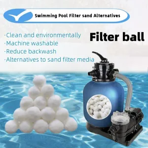 3 lbs Pool Filter Ball, for Swimming Pool Sand Filter, Lightweight Reusable Eco-Friendly Fiber Filter Ball, Replaces 100 lbs Pool Filter Sand (3 lbs)