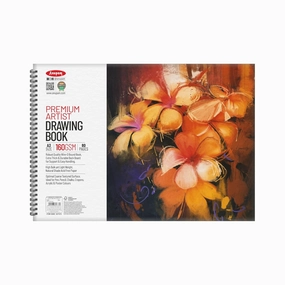 327372 PREMIUM ARTIST BOOK  160 GSM A3 40 SHEETS