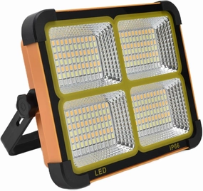 336pcs Lamp Beads, 5000lm, 12000mAh Solar Rechargeable LED Lights, 4 Modes for Camping, Mountaineering, First Aid at Sea, USB Output Port