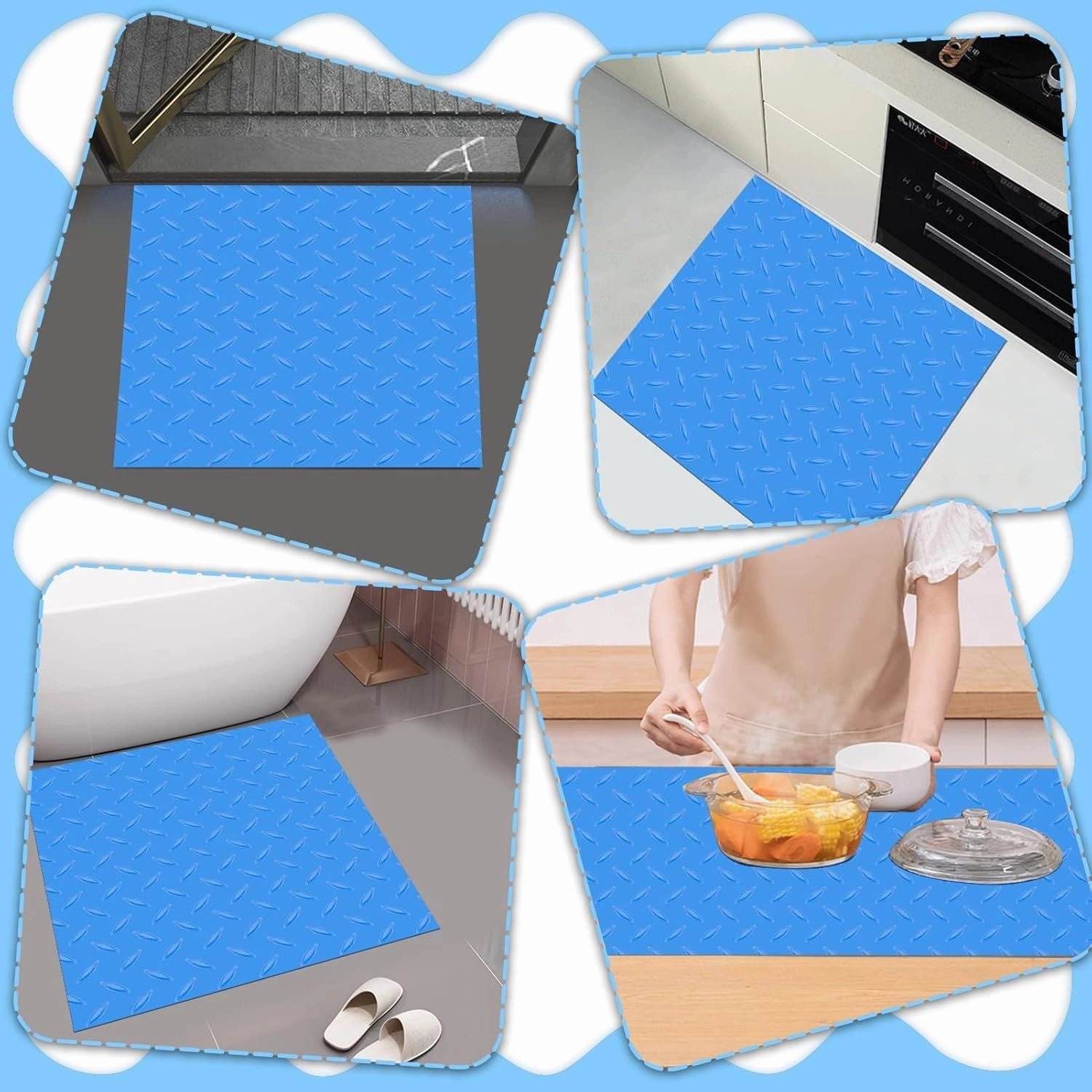36x36in Swimming Pool Ladder Mat Protective Swimming Pool Step Pad for Above Ground Swimming Pool Ladder Pad Vinyl Non-Slip Pool Liner