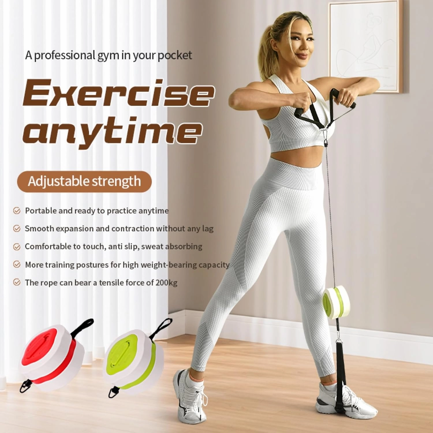3 Speed Adjustable Resistance Fitness Pump, Dumbbell Rowing Machine, Home Comprehensive Training Equipment, Tension Pump, Arm Strength Device Duitable for Home Fitness