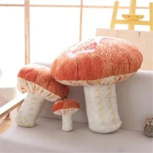 3D Creative Plush Toys Mushroom Throw Pillow (15.7")