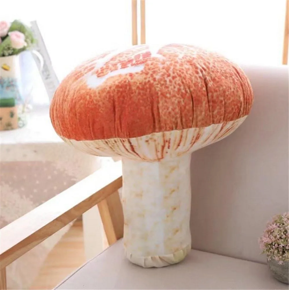 3D Creative Plush Toys Mushroom Throw Pillow (15.7")