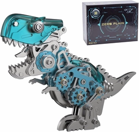 3D Metal Puzzle Mechanical Dinosaur Model Kit, 160PCS  3D Steampunk Model Kit DIY Assembly Kit to Build for Adults, 3D Jigsaw Puzzle Handmade Craft Desk Ornament Toys for Teens