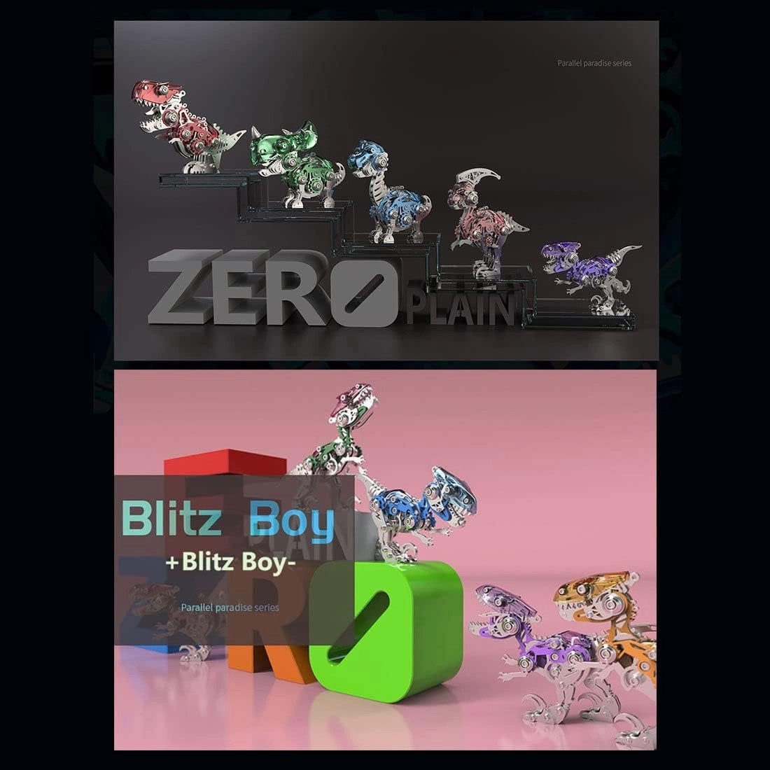 3D Metal Puzzle Mechanical Dinosaur Model Kit, 160PCS  3D Steampunk Model Kit DIY Assembly Kit to Build for Adults, 3D Jigsaw Puzzle Handmade Craft Desk Ornament Toys for Teens
