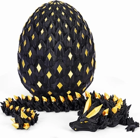3D Printed Dragon Eggs Mystery Dragon Egg Glow in The Dark Articulated Animals Fidget Crystal 3D Print Dinosaur Eggs for Kids Boys Girls Home Decor