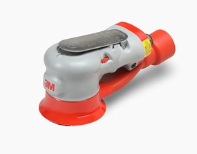 3M Elite Central-Vacuum-Ready Random Orbital Sander - Pneumatic Palm Sander - For Wood, Composites, Metal - 3 " x 3/16 " Orbit - 28503
