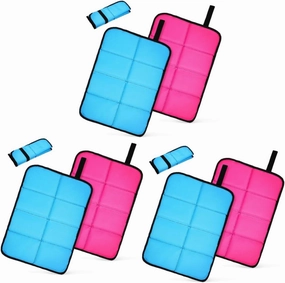 3sets 2 Pcs Outdoor Foldable Sitting Pads Seat Cushions for Hiking Camping Picnic and Sports Events Comfortable Ground Mats for Sitting 2pcs*3