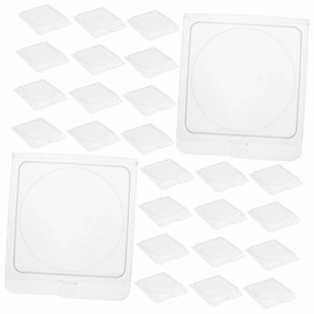 40pcs Empty Blush Palette Transparent DIY Packaging for Highlighters Cosmetics Durable Refillable Makeup Container for Creative Projects