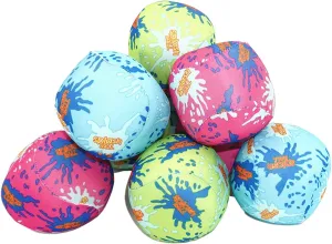4E's Novelty 24 Pack - 3" Water Bomb Splash Balls - Water Absorbent Ball - Kids Pool Toys, Outdoor Water Fight Games Activities for Kids, Pool Beach Party Favors, Easter Basket Stuffers